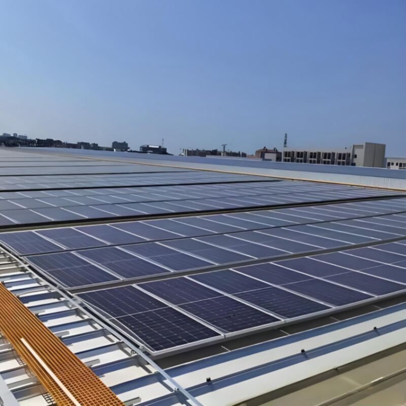 High-Density Flat Roof Mounting Solution: Compact Multi-Row Layout for Maximum Space Utilization