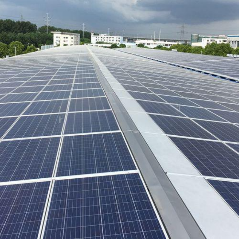 High-Density Flat Roof Mounting Solution: Compact Multi-Row Layout for Maximum Space Utilization